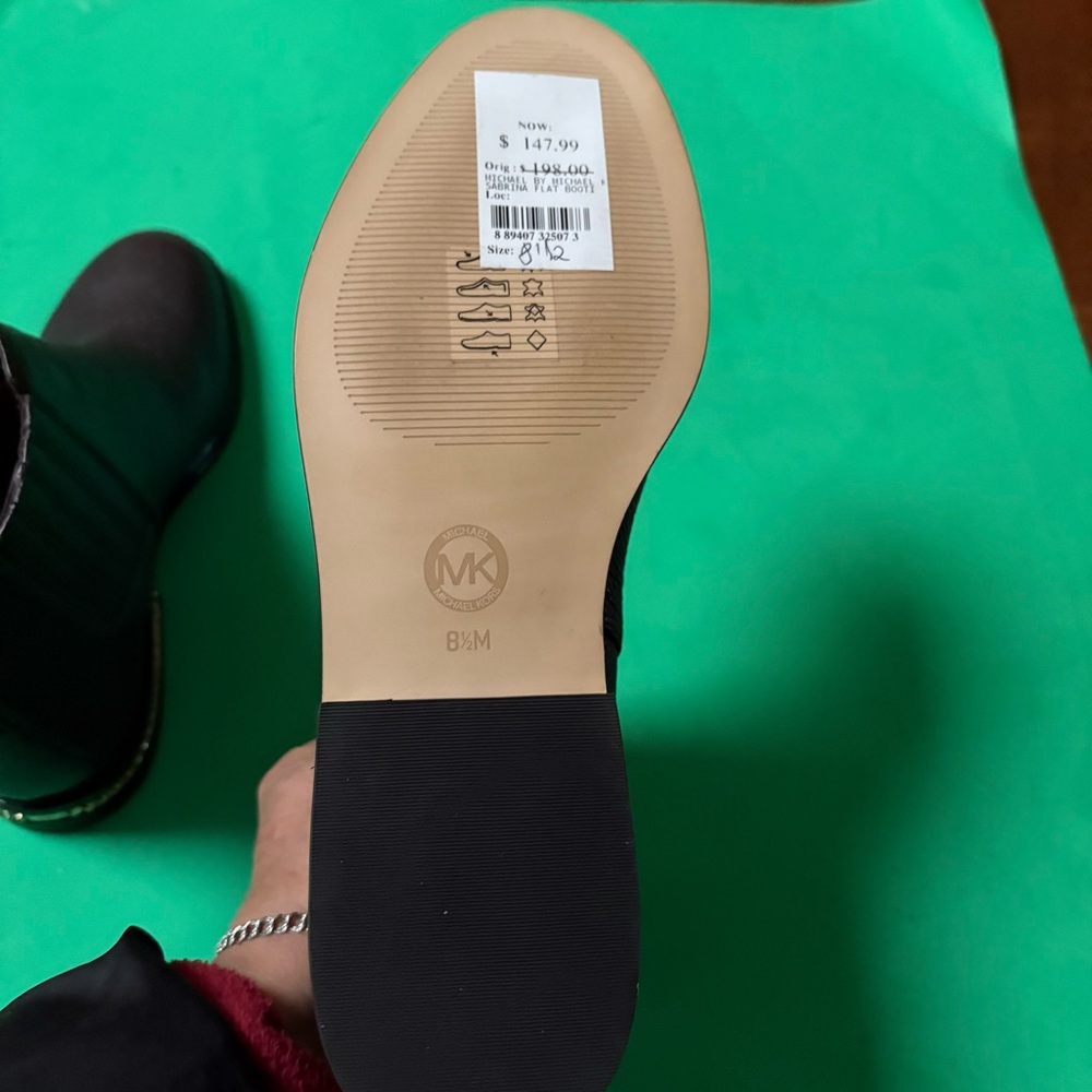 Michael Kors Leather Brown Sabrina Ankle Boots - Picture 8 of 13
